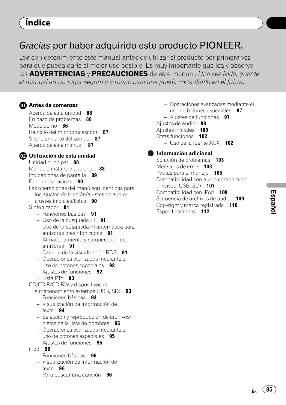 Pioneer DEH-3200UB User Manual | Page 85 / 116
