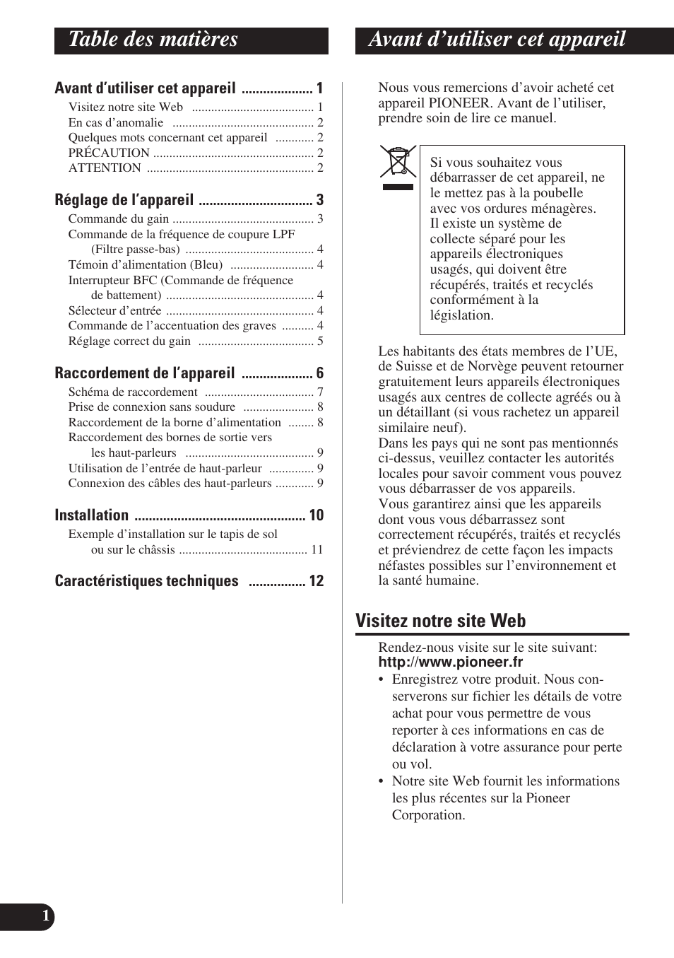 Pioneer GM-D7400M User Manual | Page 38 / 86