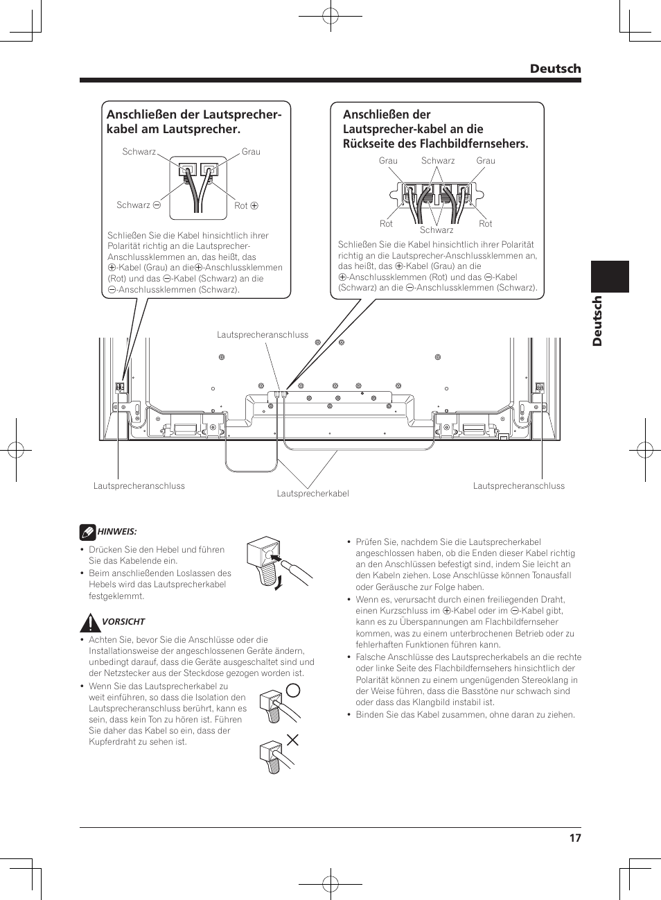 Deutsch | Pioneer KRP-S01 User Manual | Page 17 / 50