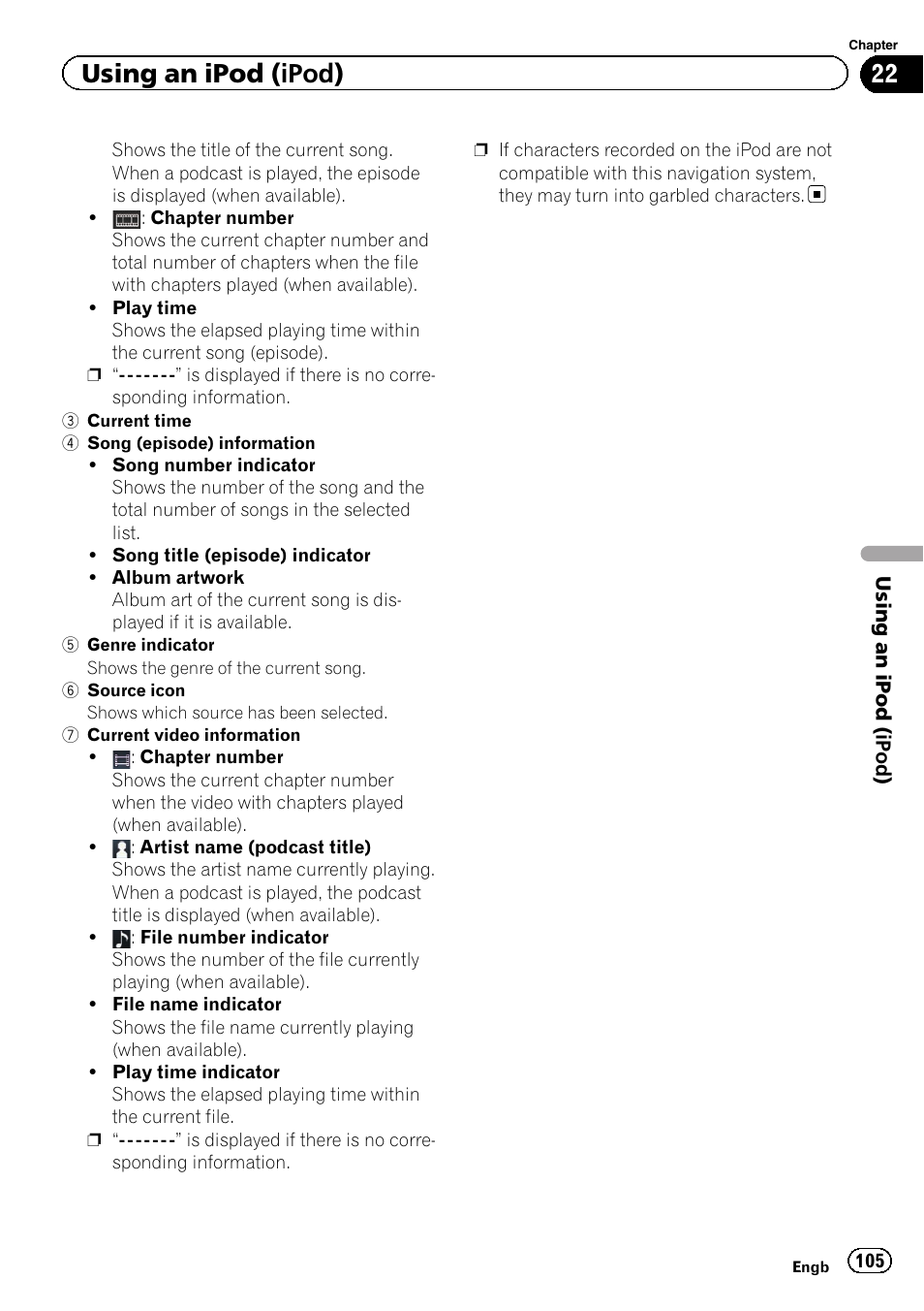 Using an ipod (ipod) | Pioneer AVIC-F930BT User Manual | Page 105 / 192