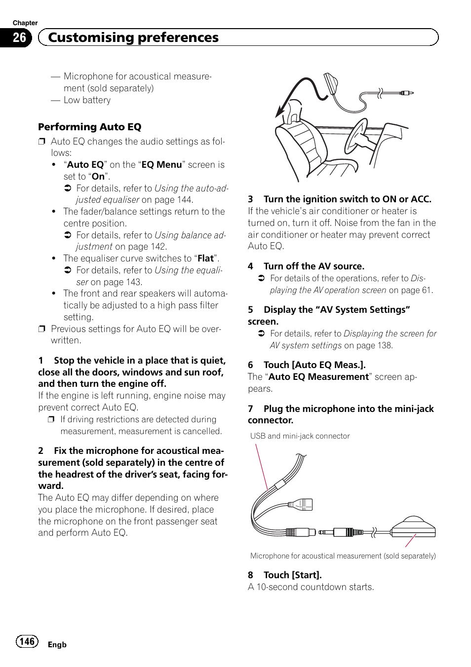 26 customising preferences | Pioneer AVIC-F930BT User Manual | Page 146 / 192