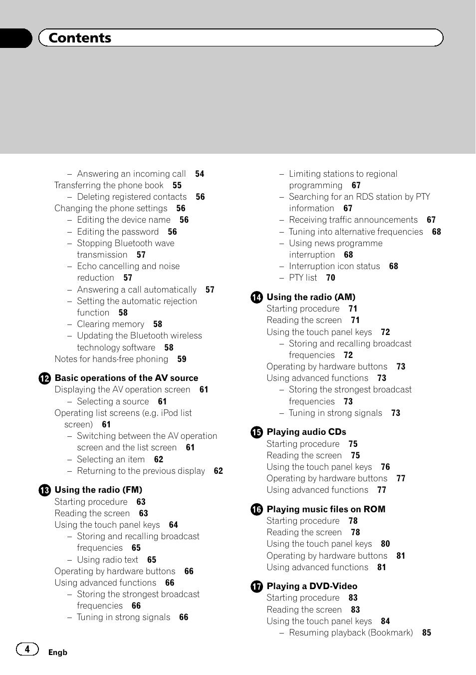 Pioneer AVIC-F930BT User Manual | Page 4 / 192