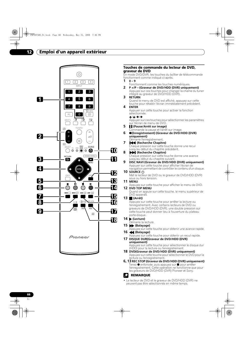 Emploi d'un appareil extérieur 12 | Pioneer PDP-507XD User Manual | Page 138 / 218