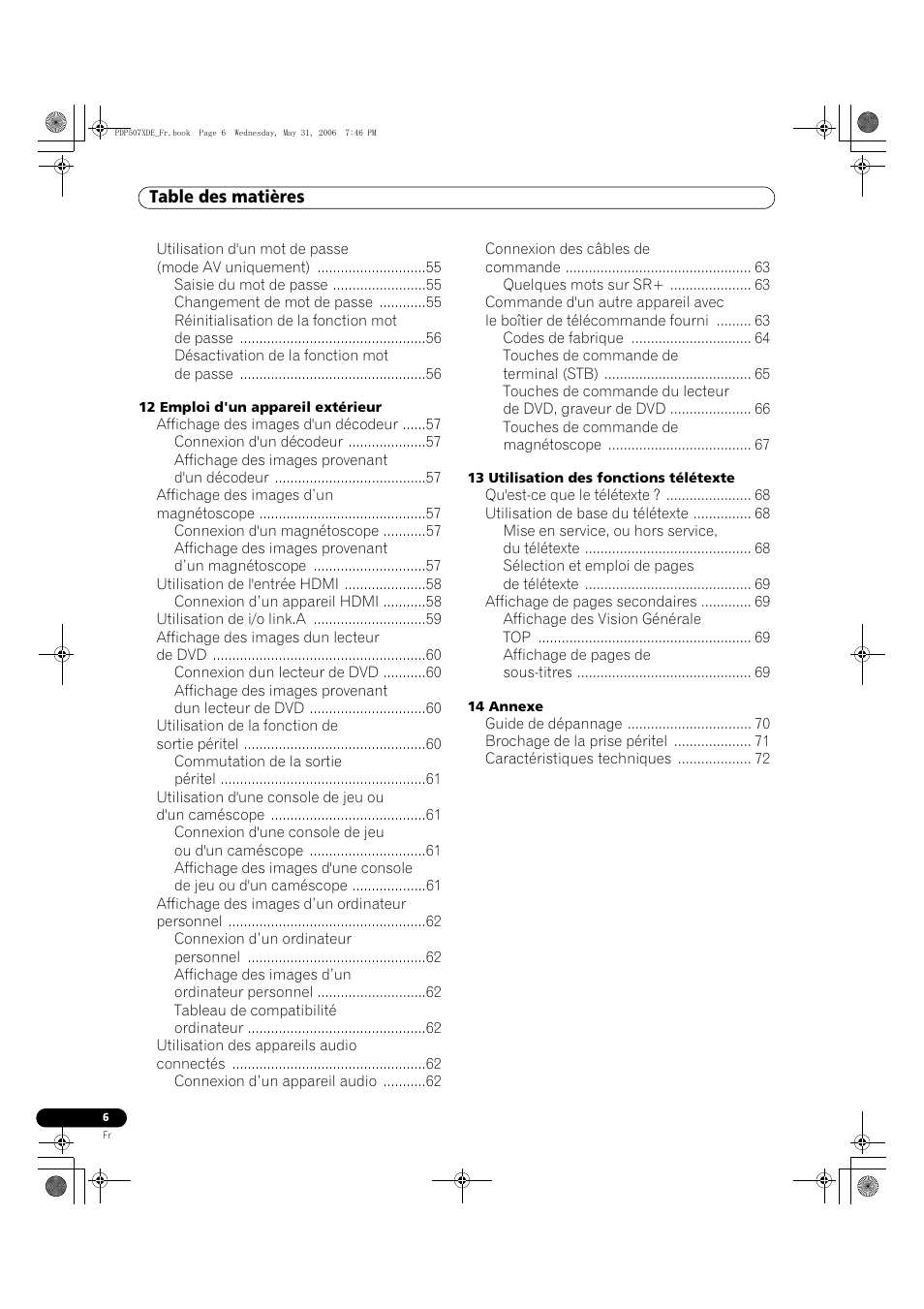 Pioneer PDP-507XD User Manual | Page 78 / 218