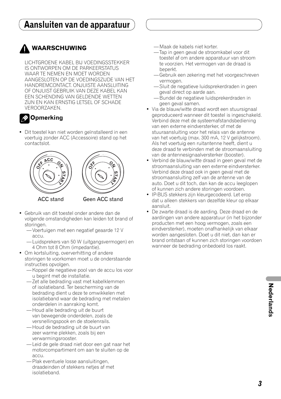 Aansluiten van de apparatuur | Pioneer AVH-P4000DVD User Manual | Page 63 / 74