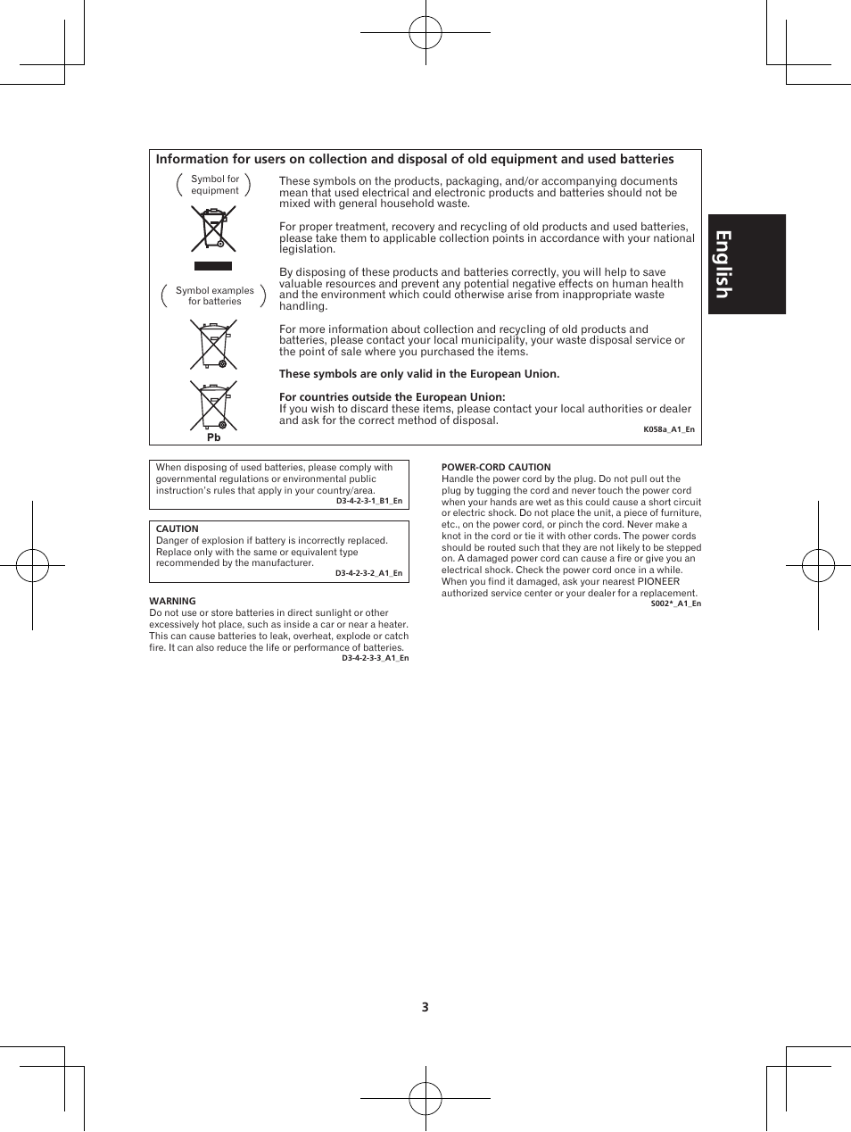 Pioneer X-DS301-K User Manual | Page 3 / 116