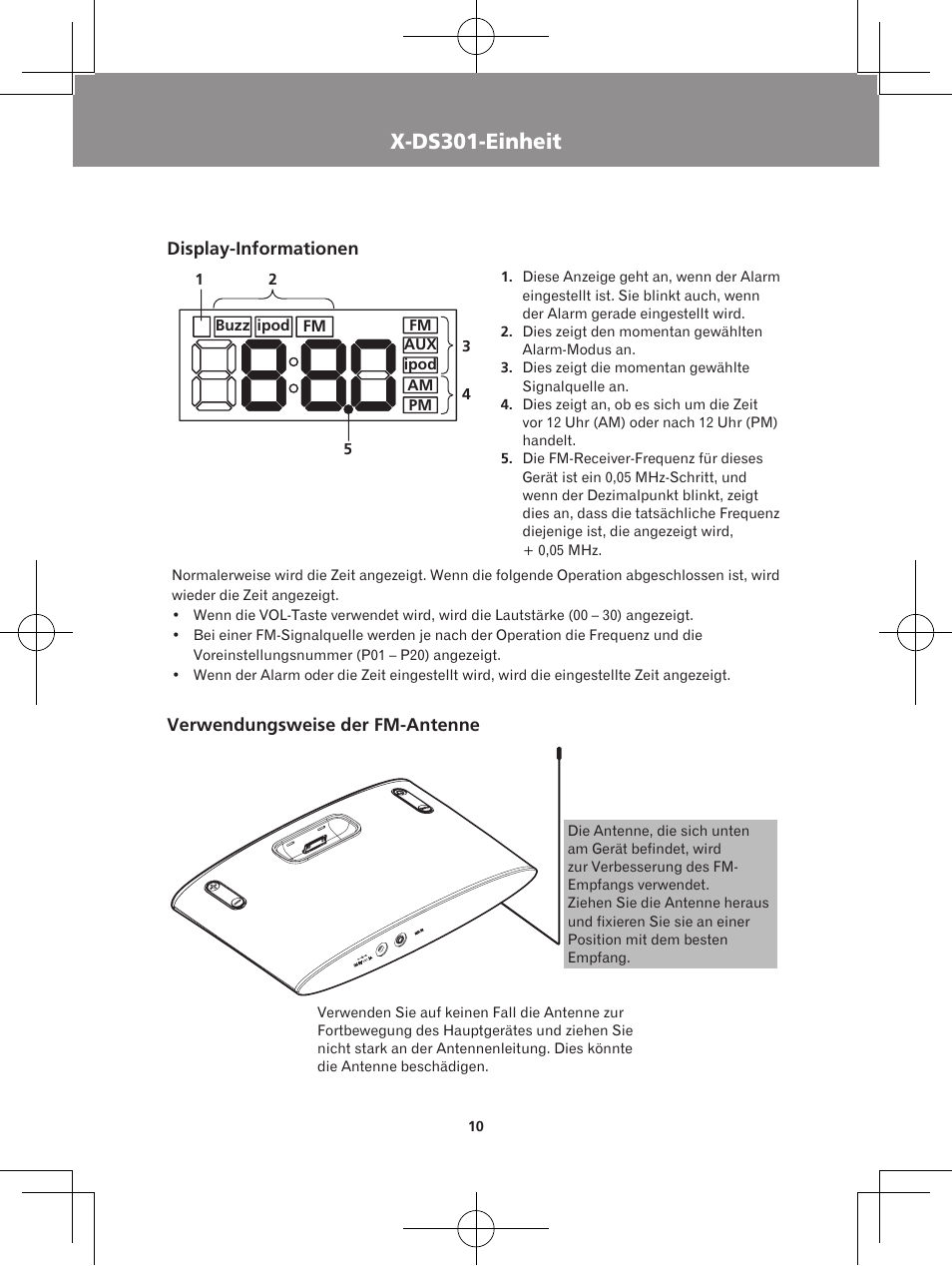 X-ds301-einheit abspielen mit dem ipod/iphone | Pioneer X-DS301-K User Manual | Page 42 / 116