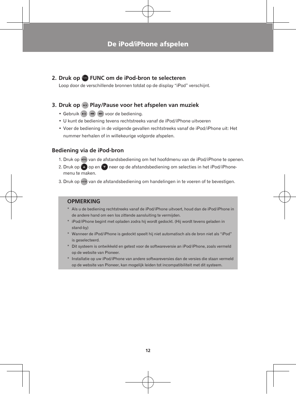 De ipod/iphone afspelen fm-radio beluisteren | Pioneer X-DS301-K User Manual | Page 76 / 116