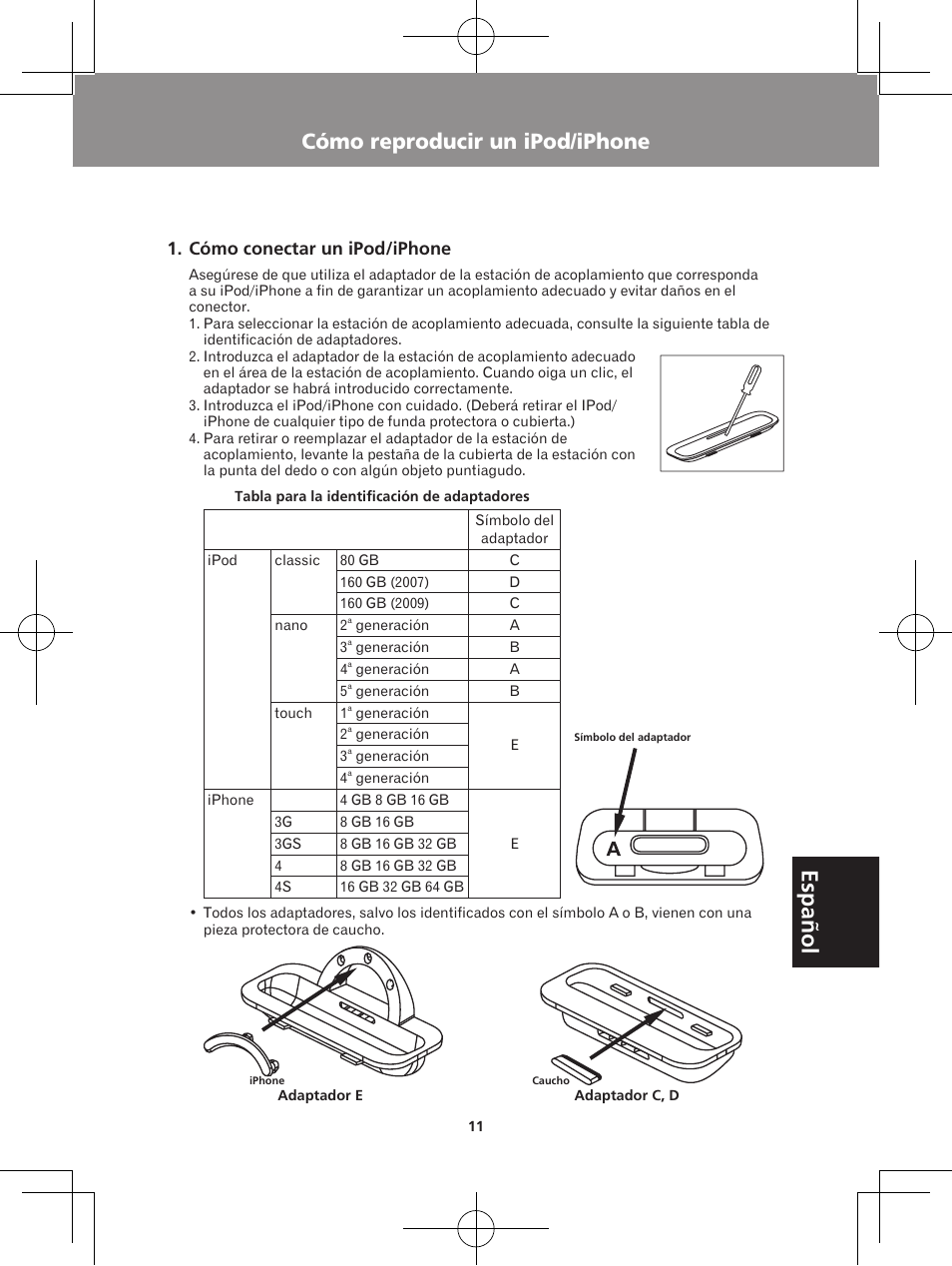 Cómo reproducir un ipod/iphone, Cómo conectar un ipod/iphone, Unidad x-ds301 | Pioneer X-DS301-K User Manual | Page 91 / 116