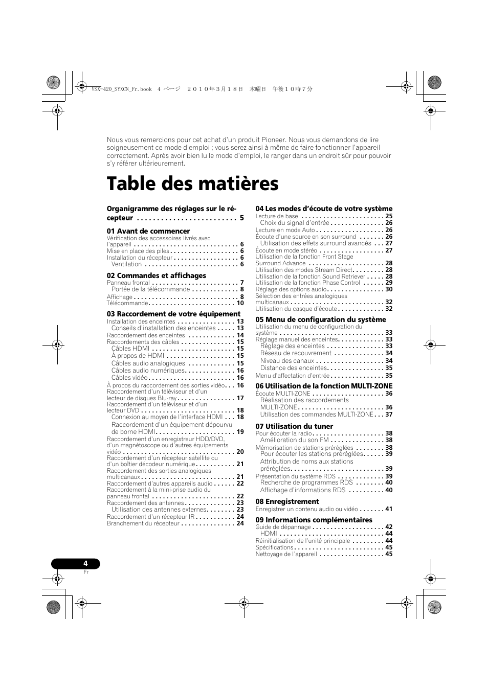 Pioneer VSX-420-S User Manual | Page 48 / 136