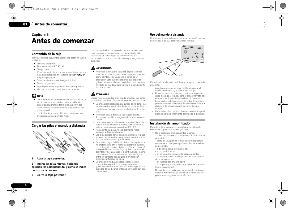 Pioneer A-70-K User Manual | Page 74 / 100