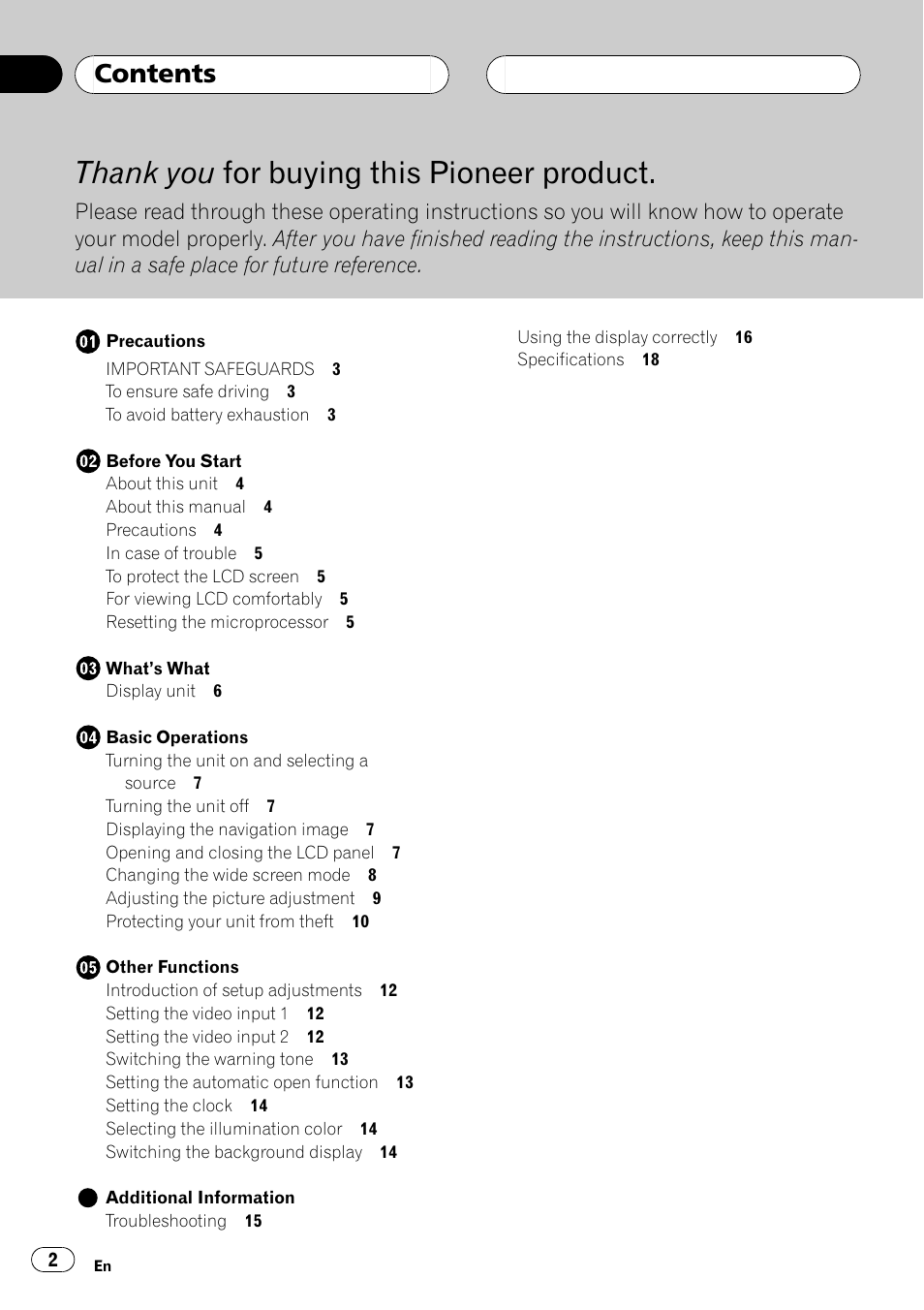 Pioneer AVX-7600 User Manual | Page 2 / 120