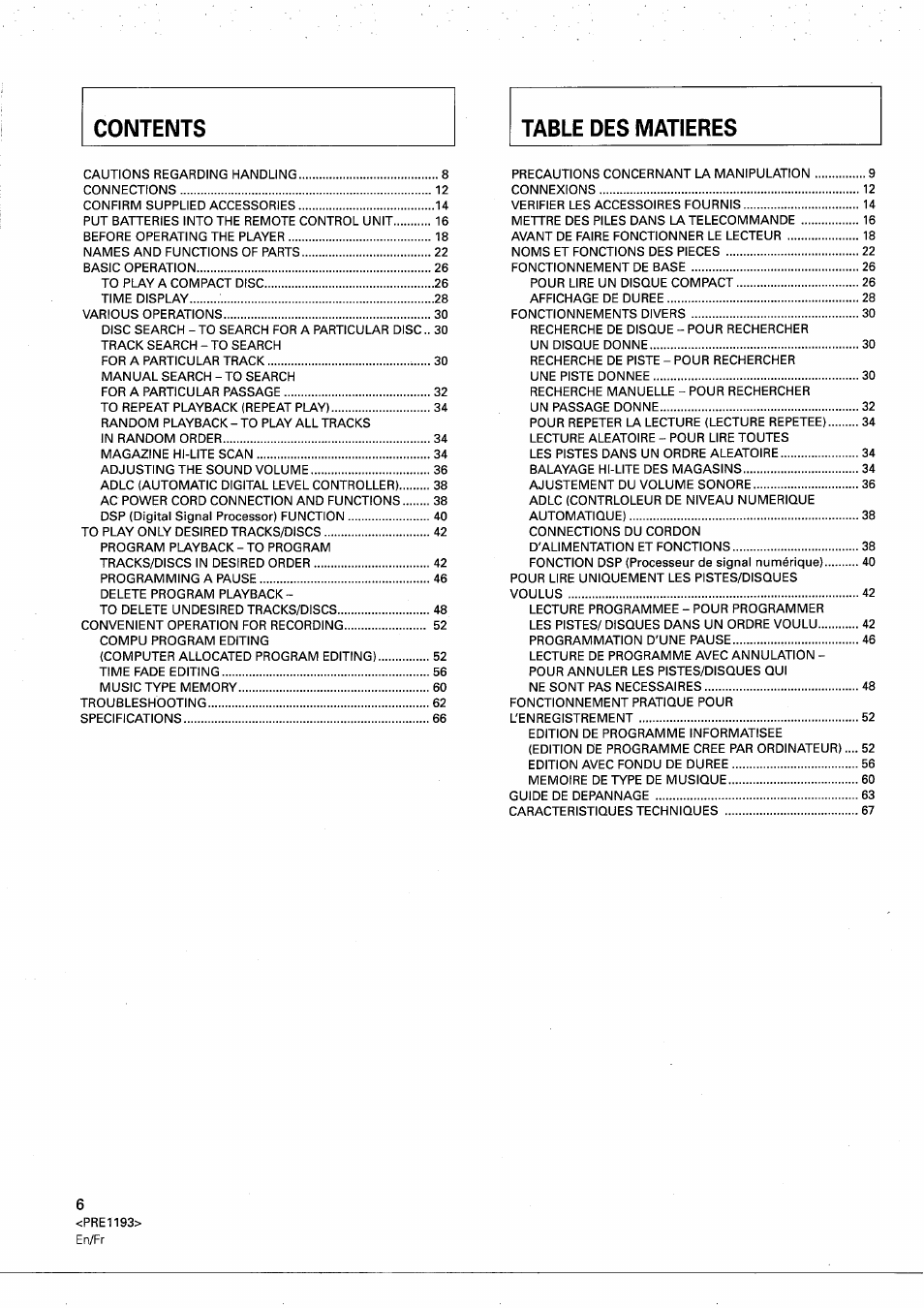 Pioneer PD-M603 User Manual | Page 6 / 69