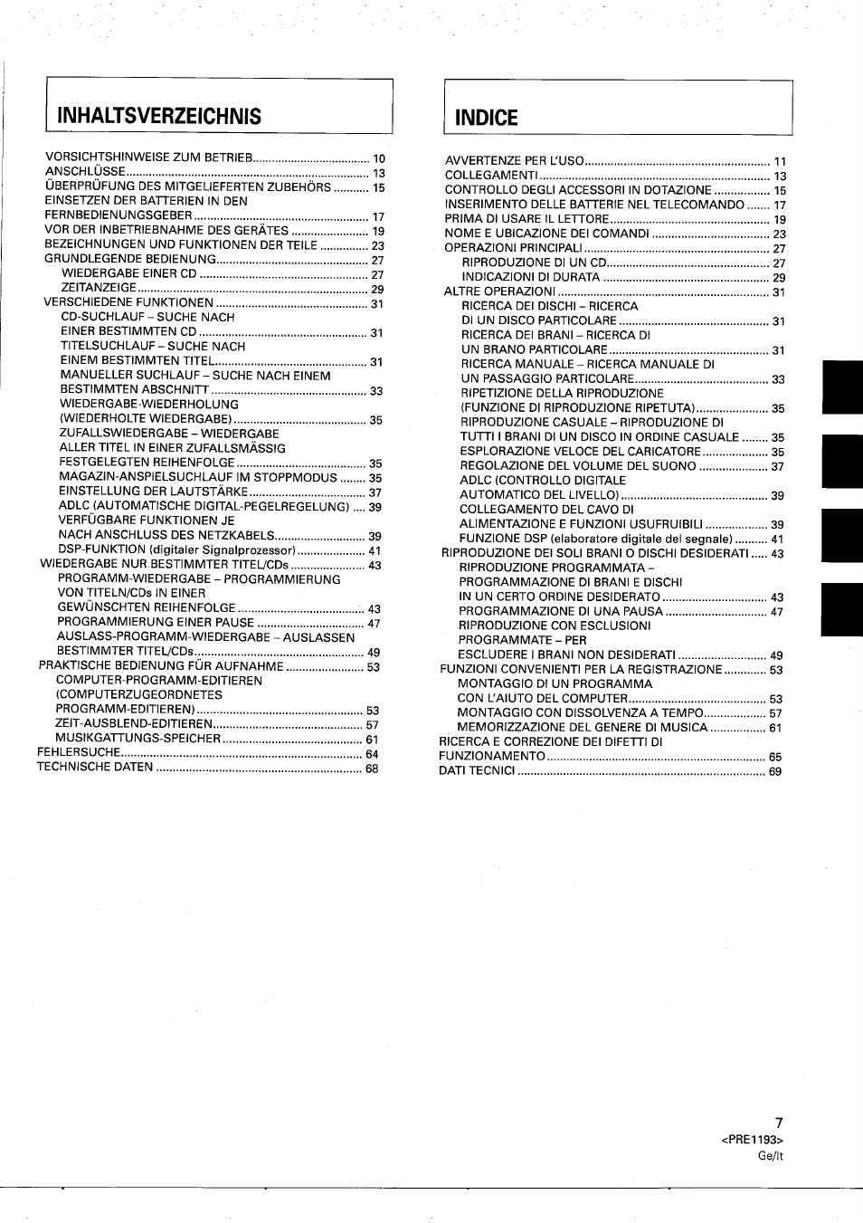 Pioneer PD-M603 User Manual | Page 7 / 69