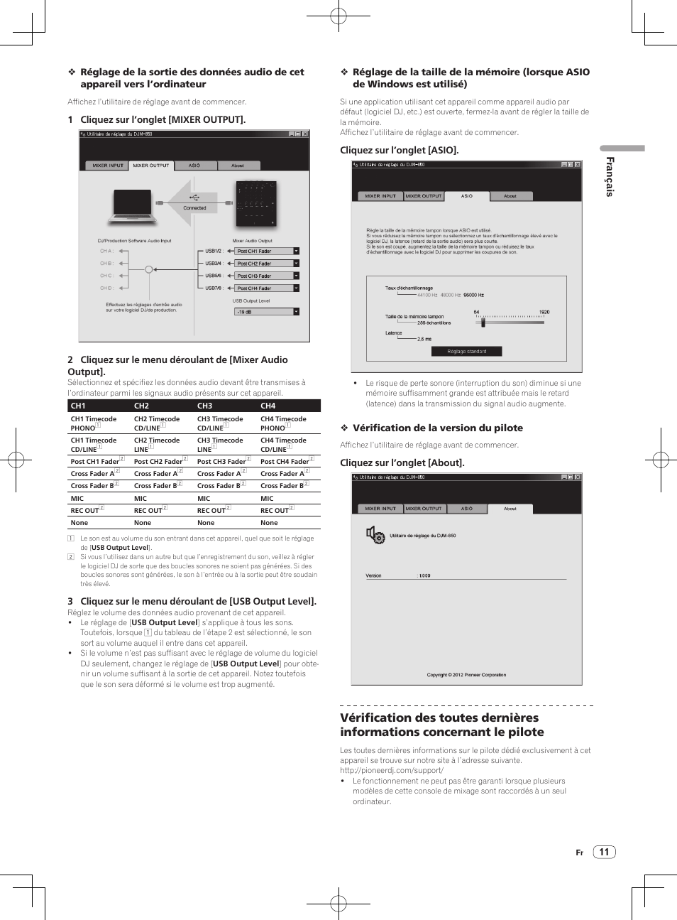 Français | Pioneer DJM-850-S User Manual | Page 37 / 84
