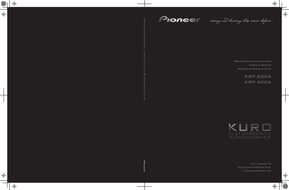 Pioneer KRP-600A User Manual | 345 pages