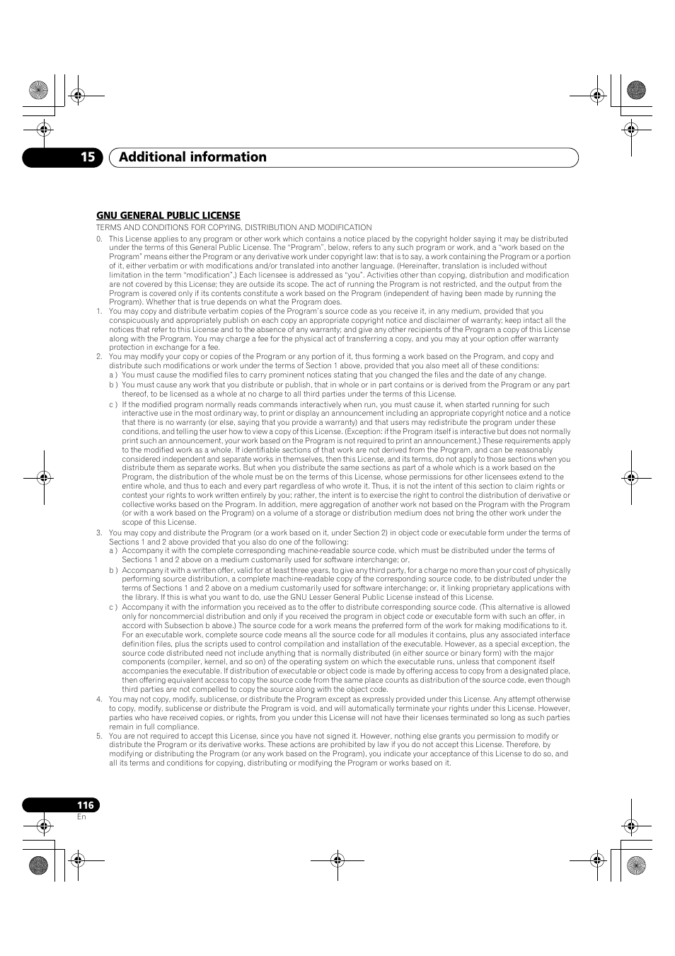 Additional information 15 | Pioneer KRP-600A User Manual | Page 116 / 345