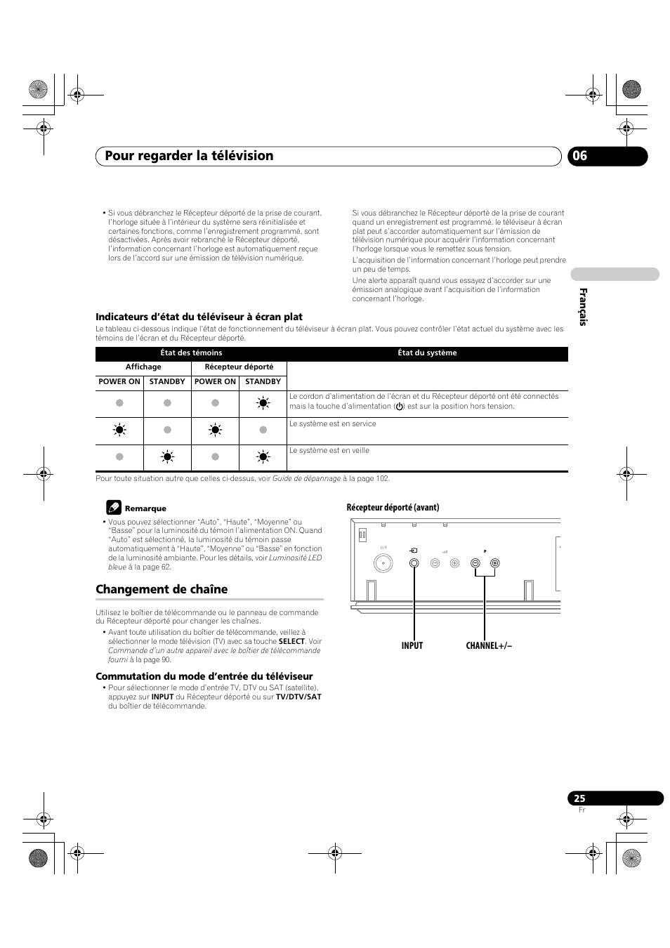 Changement de chaîne, Pour regarder la télévision 06 | Pioneer KRP-600A User Manual | Page 149 / 345