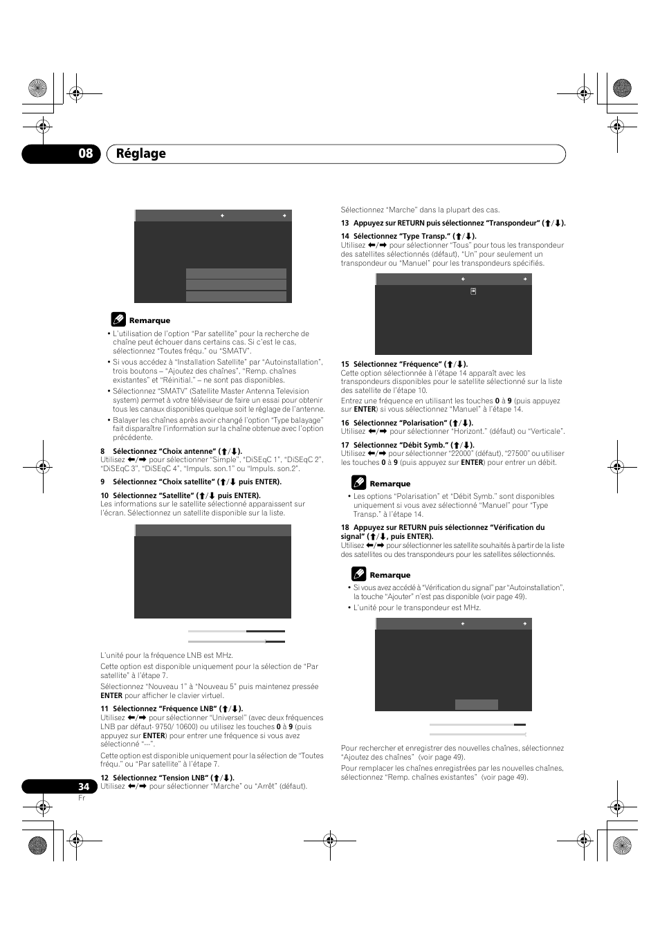 Réglage 08 | Pioneer KRP-600A User Manual | Page 158 / 345