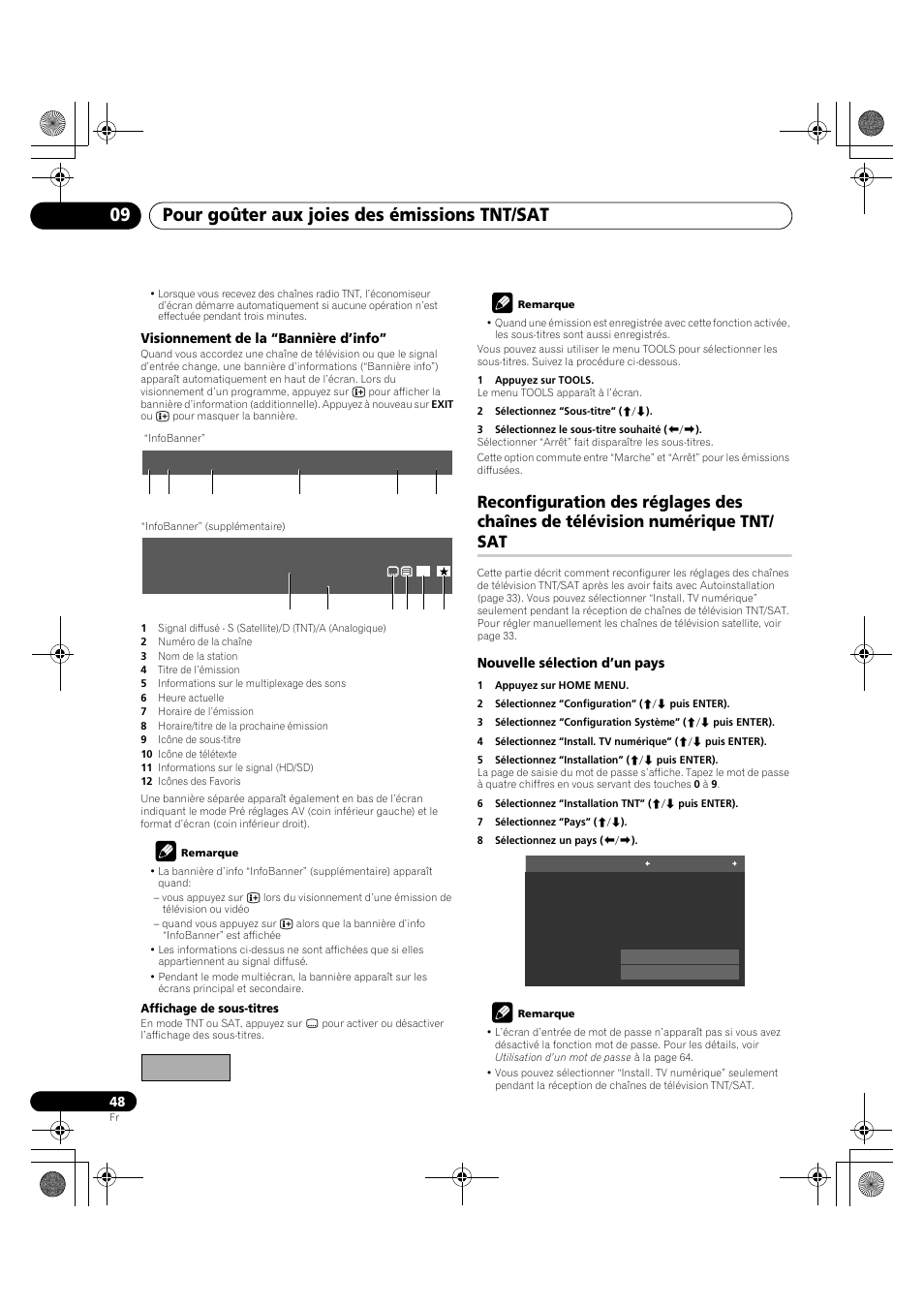 Reconfiguration des réglages des chaînes, De télévision numérique tnt/sat, Pour goûter aux joies des émissions tnt/sat 09 | Pioneer KRP-600A User Manual | Page 172 / 345