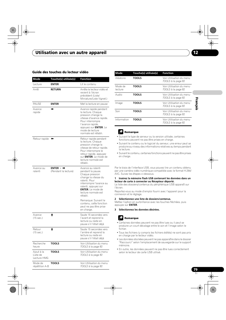 Utilisation avec un autre appareil 12 | Pioneer KRP-600A User Manual | Page 203 / 345