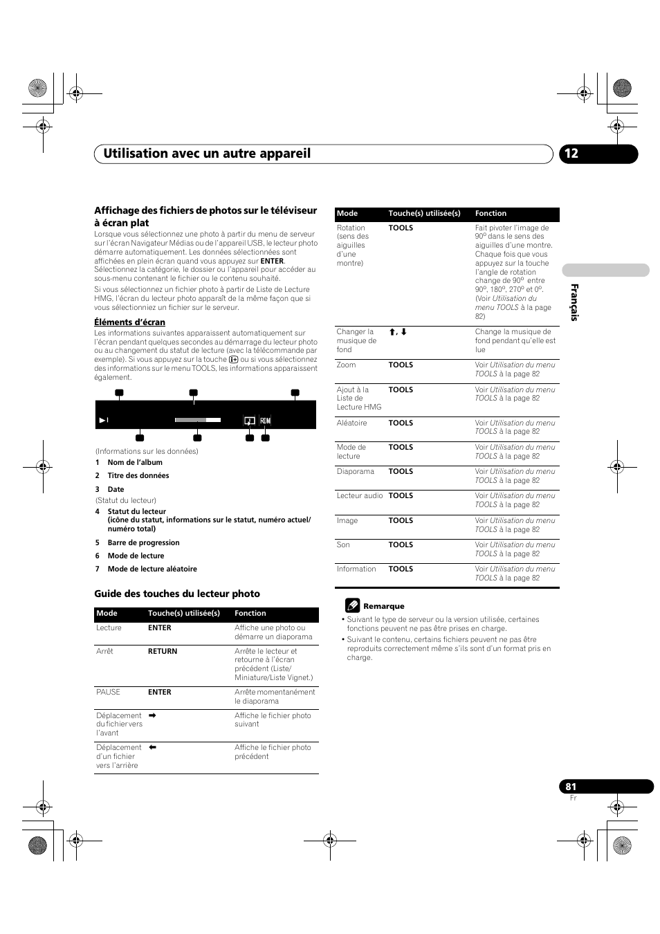Utilisation avec un autre appareil 12 | Pioneer KRP-600A User Manual | Page 205 / 345
