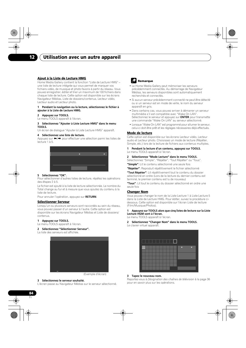 Utilisation avec un autre appareil 12 | Pioneer KRP-600A User Manual | Page 208 / 345