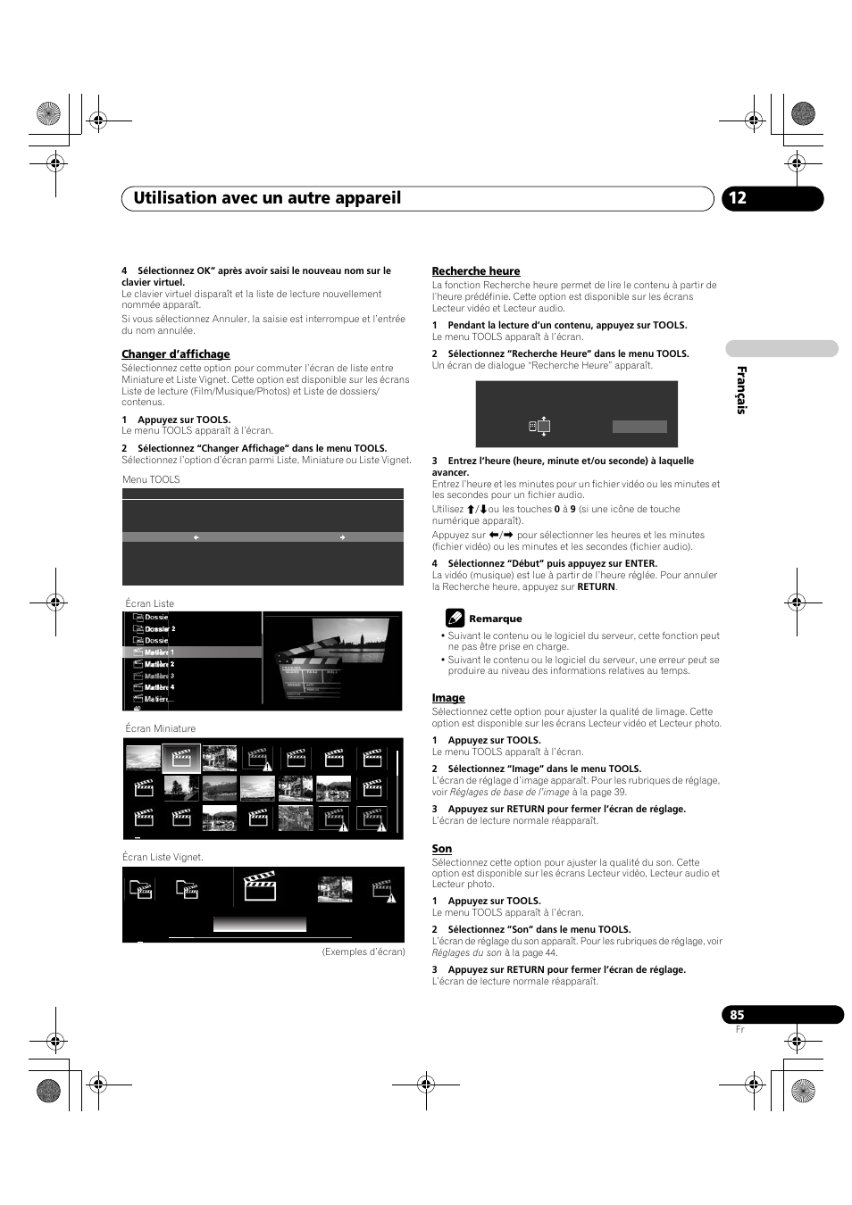 Utilisation avec un autre appareil 12, Français | Pioneer KRP-600A User Manual | Page 209 / 345