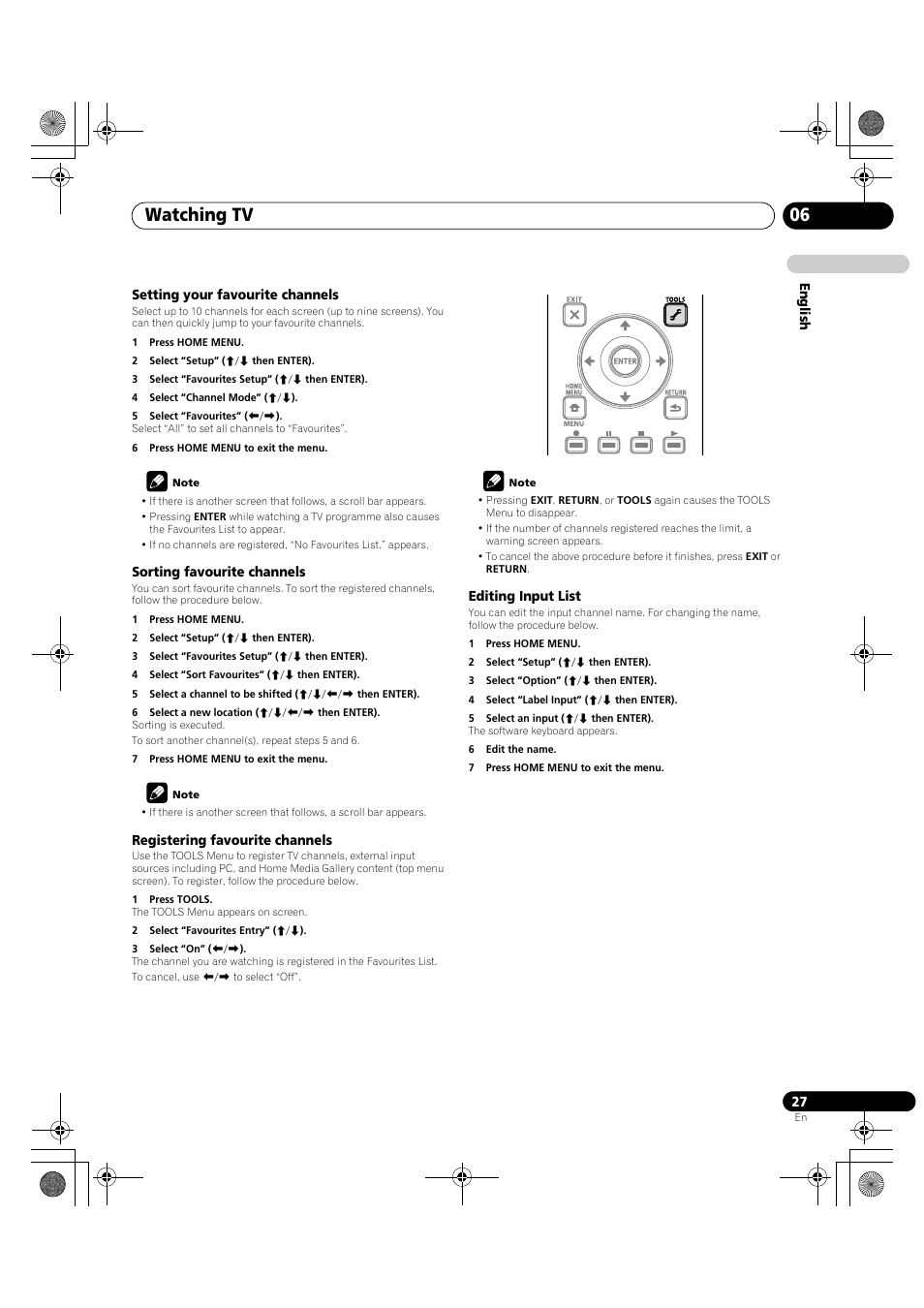 Watching tv 06 | Pioneer KRP-600A User Manual | Page 27 / 345