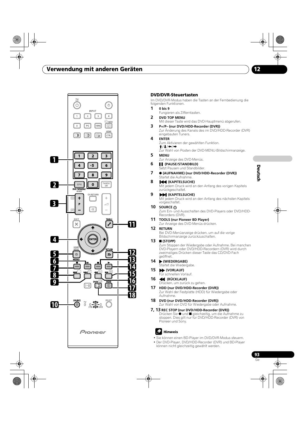 Verwendung mit anderen geräten 12 | Pioneer KRP-600A User Manual | Page 327 / 345