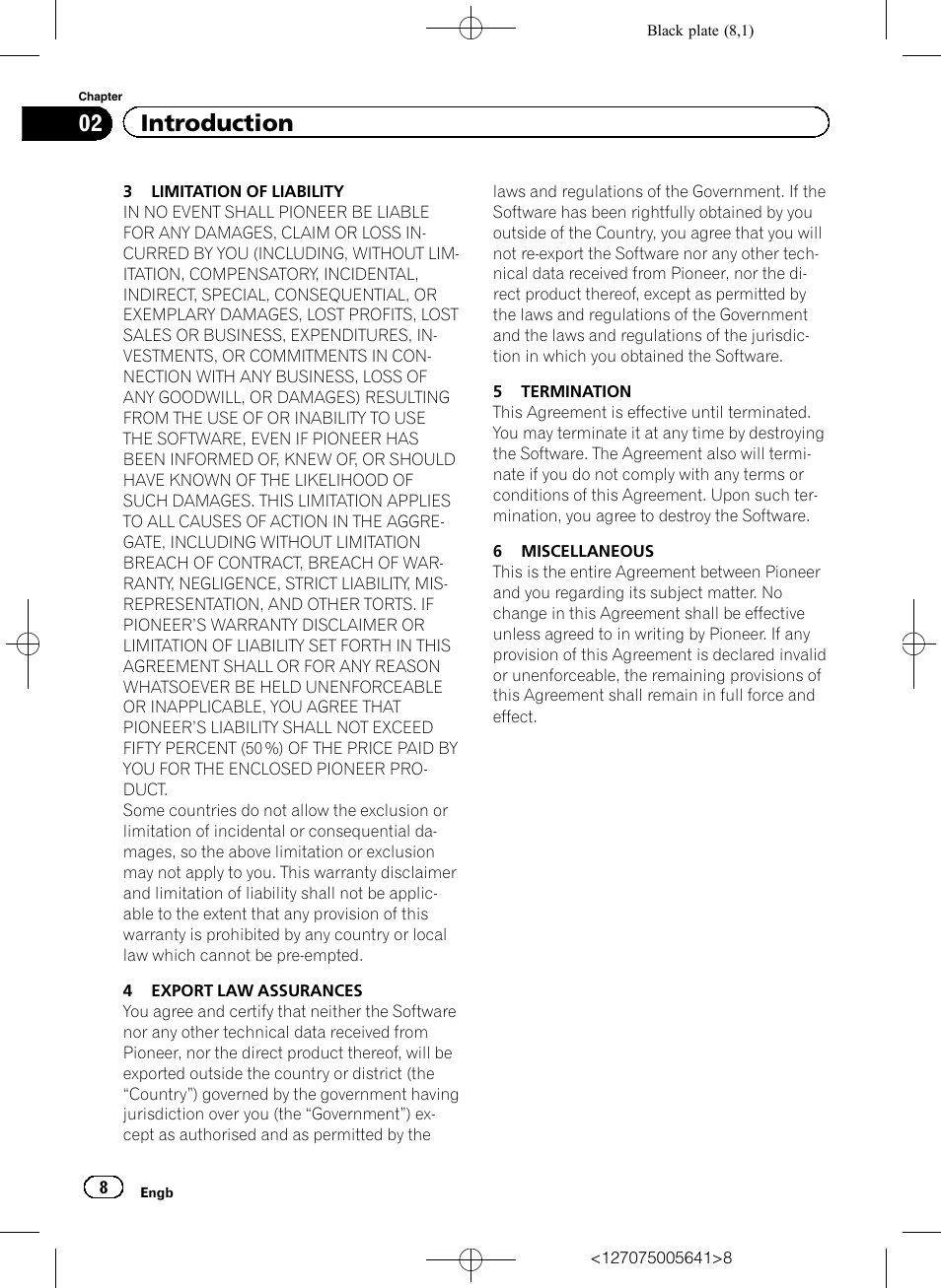 02 introduction | Pioneer AVIC-F160 User Manual | Page 8 / 76
