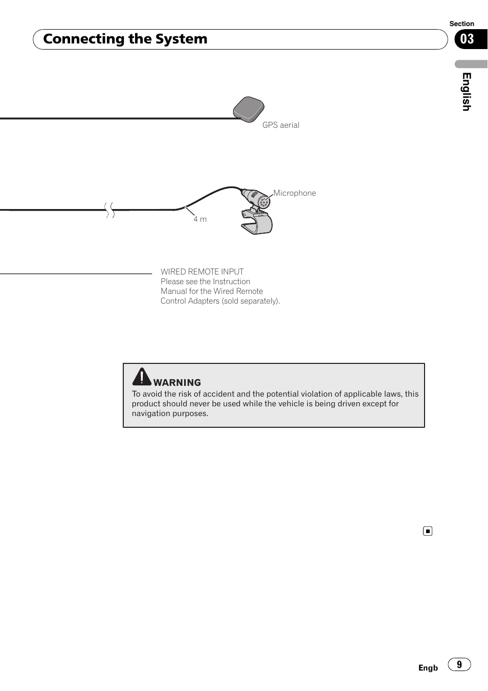 Connecting the system | Pioneer AVIC-F310BT User Manual | Page 9 / 134