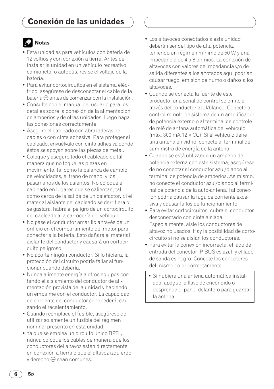Conexión de las unidades | Pioneer ANH-P9R-BK User Manual | Page 32 / 160