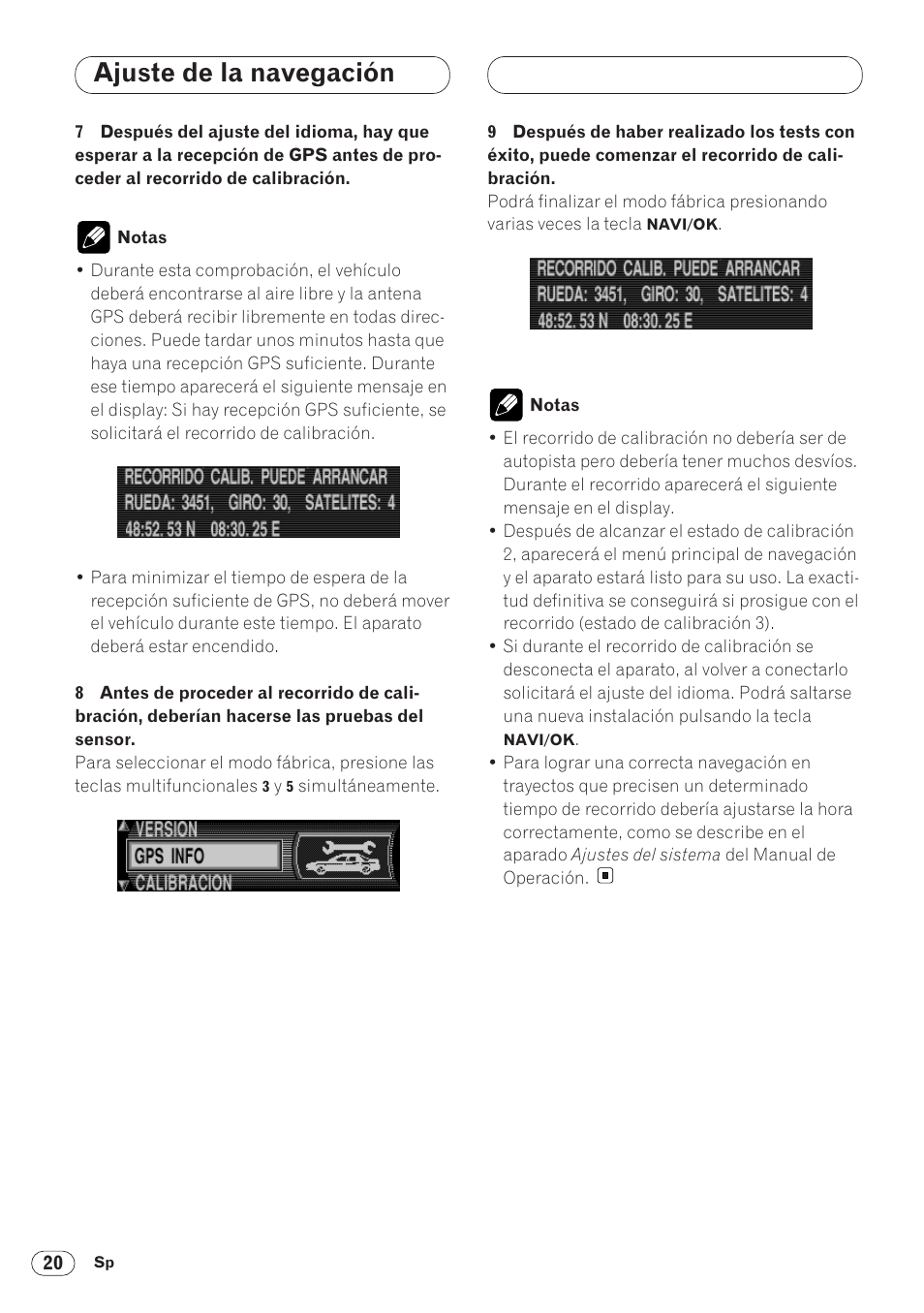 Ajuste de la navegación | Pioneer ANH-P9R-BK User Manual | Page 46 / 160
