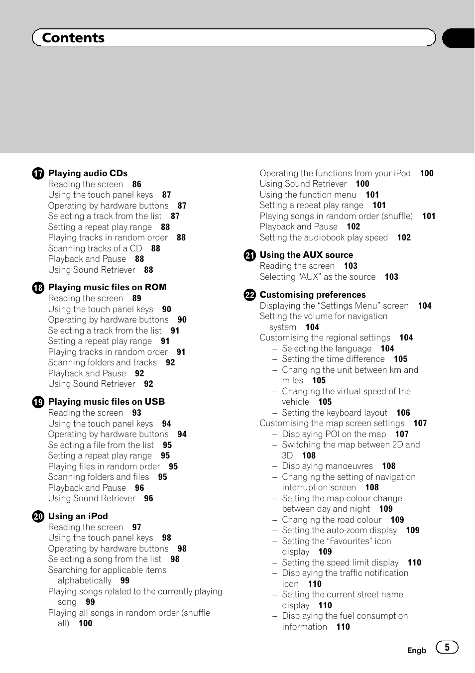 Pioneer AVIC-F3210BT User Manual | Page 5 / 148