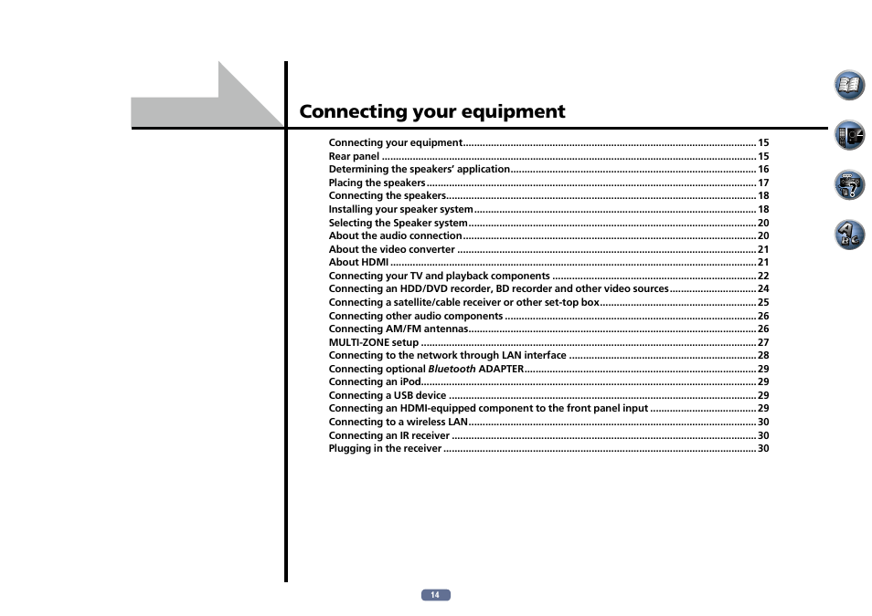 Connecting your equipment | Pioneer VSX-922-S User Manual | Page 14 / 109