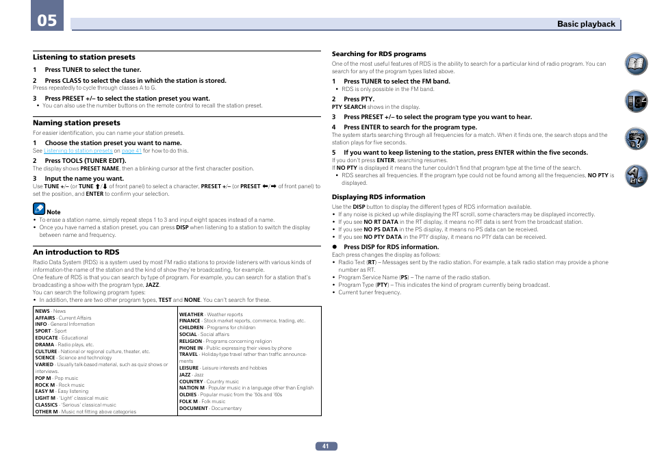 Pioneer VSX-922-S User Manual | Page 41 / 109