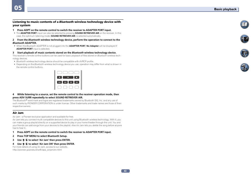 Pioneer VSX-922-S User Manual | Page 43 / 109