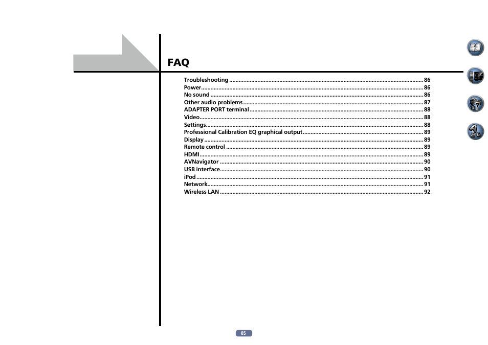 Pioneer VSX-922-S User Manual | Page 85 / 109