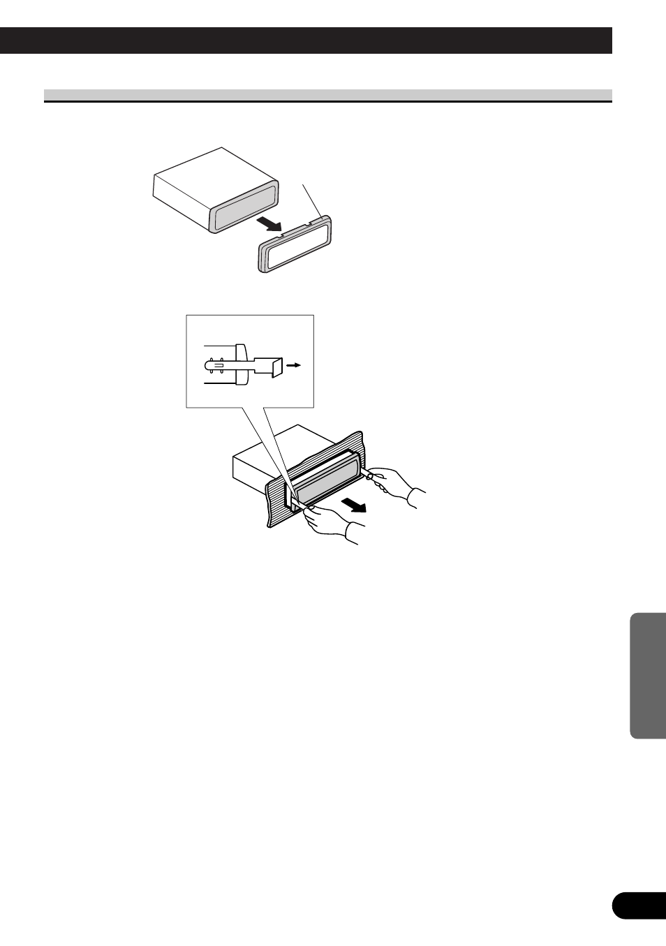 Rimozione dell’unità, A title (english), Rimozione dell’ unità | Pioneer MEH-P7300R User Manual | Page 39 / 52