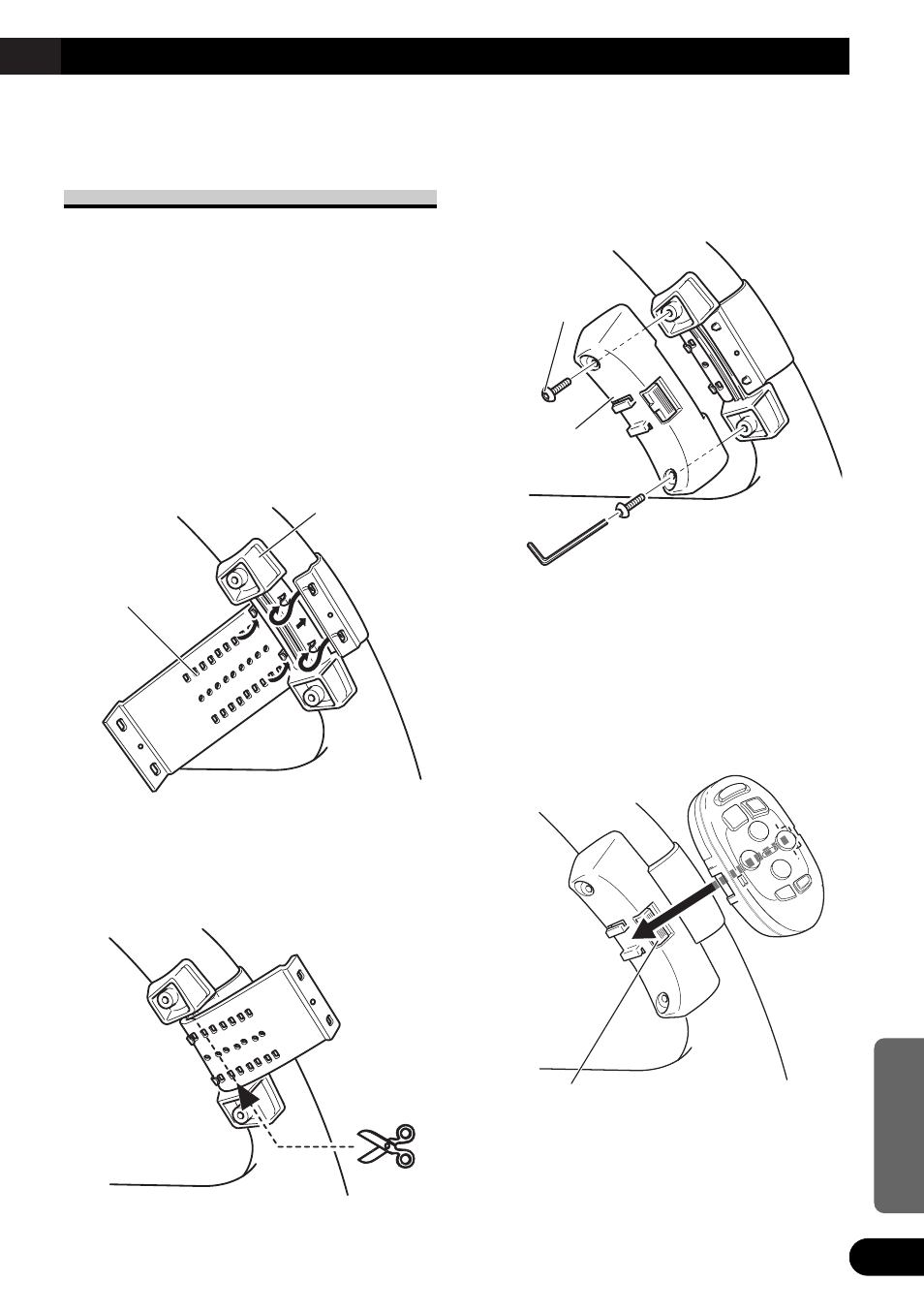 Installeren van de stuurafstandbediening, In een auto met het stuur links | Pioneer MEH-P7300R User Manual | Page 49 / 52
