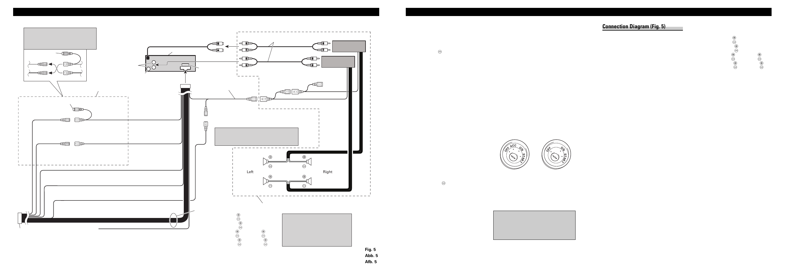 Connecting the units, Connecting the units <english, Connection diagram (fig. 5) | Pioneer DEH-3300R User Manual | Page 3 / 6