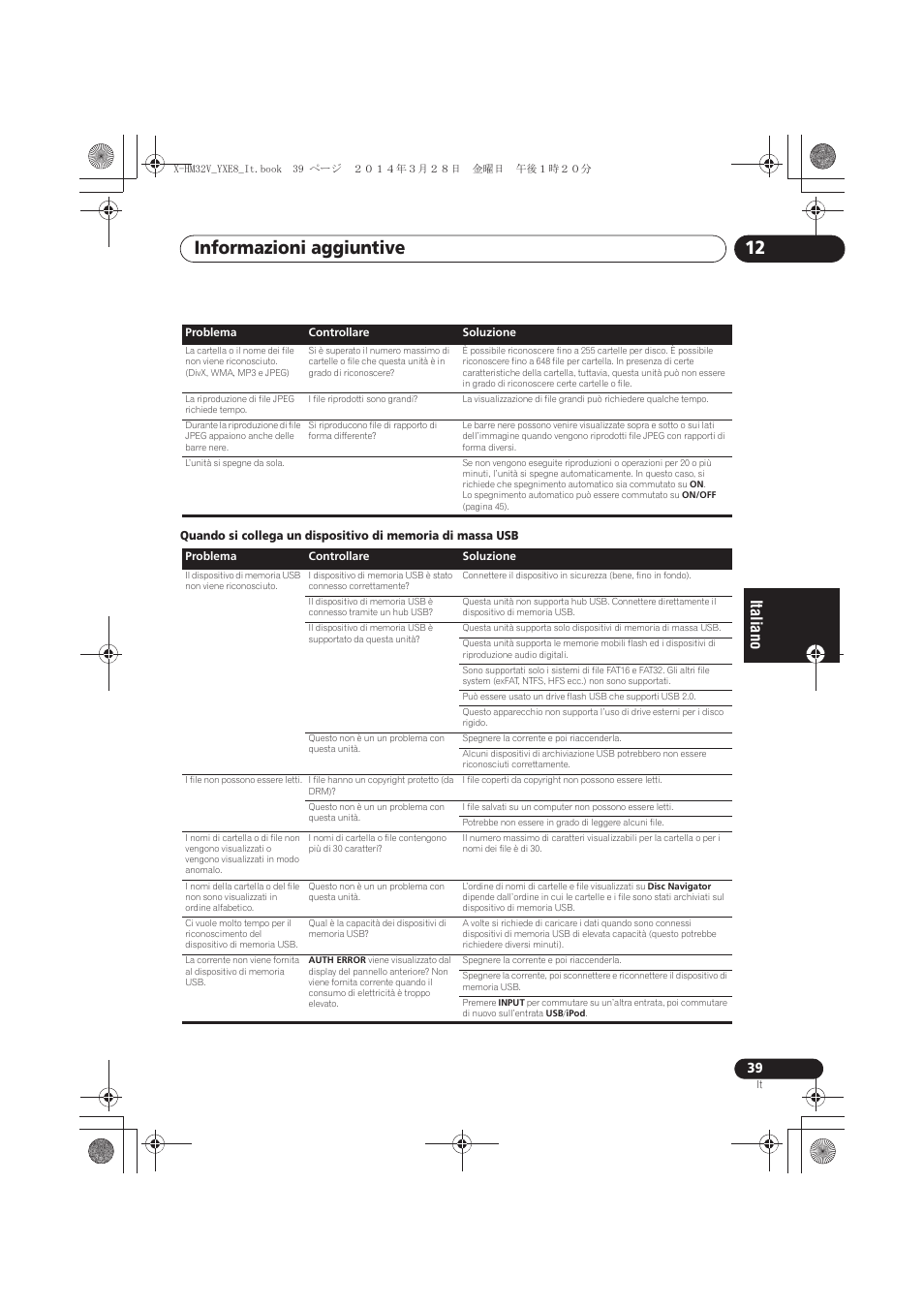 Informazioni aggiuntive 12 | Pioneer X-HM32V-S User Manual | Page 177 / 280