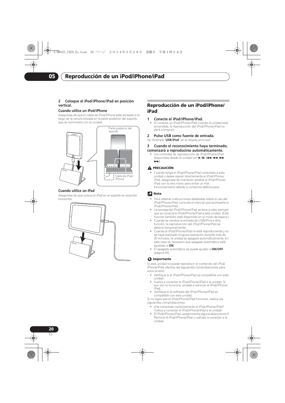 Reproducción de un ipod/iphone/ipad, Reproducción de un ipod/iphone/ipad 05, Reproducción de un ipod/iphone/ ipad | Pioneer X-HM32V-S User Manual | Page 250 / 280