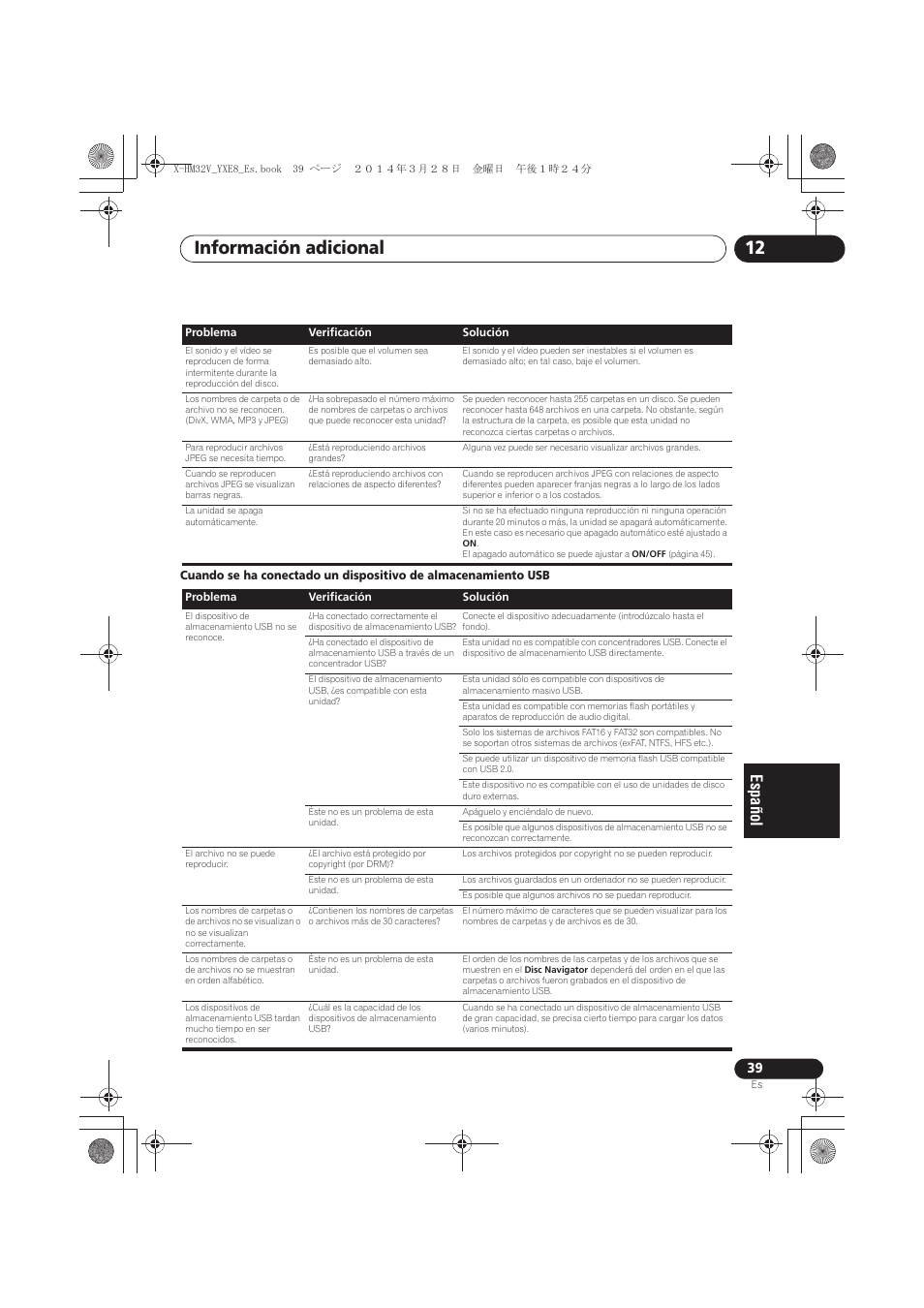 Información adicional 12 | Pioneer X-HM32V-S User Manual | Page 269 / 280