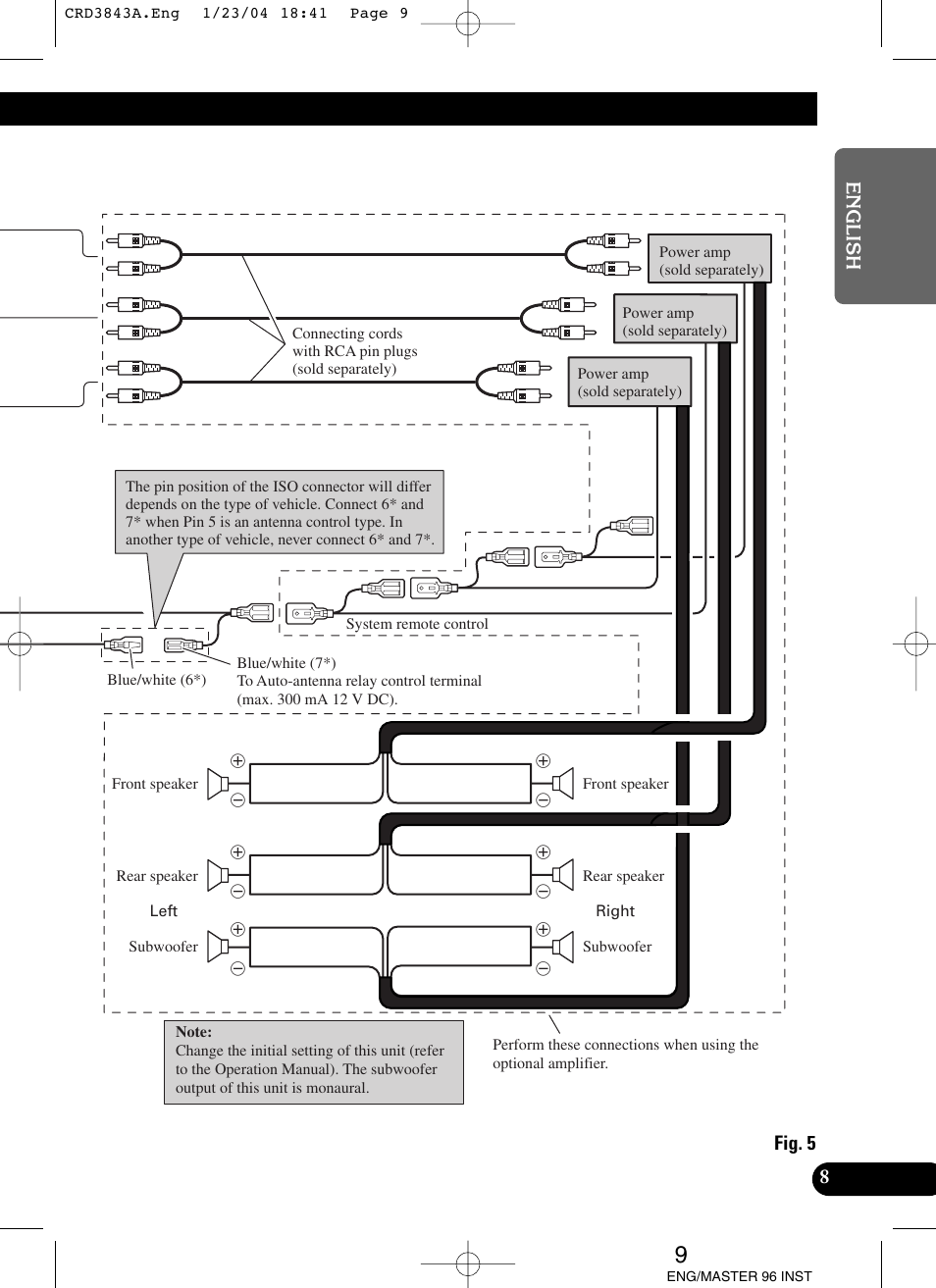 Pioneer DEH-P80MP User Manual | Page 9 / 74