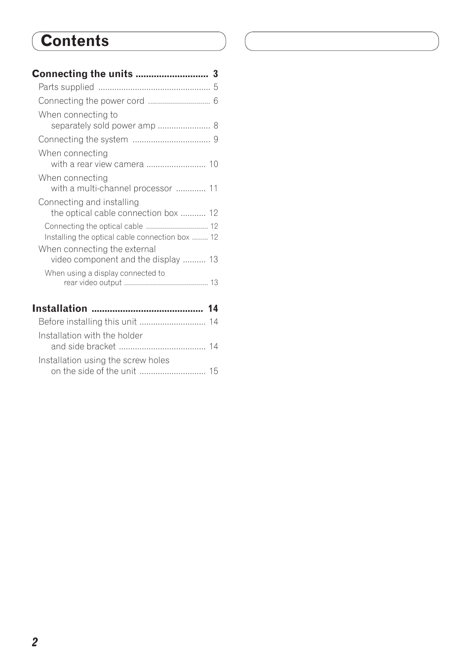 Pioneer AVH-P3100DVD User Manual | Page 2 / 86