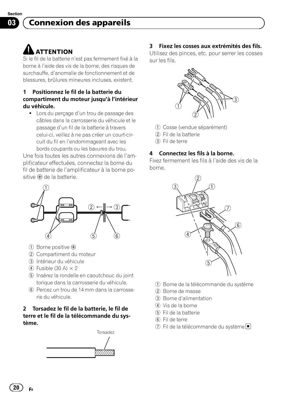 03 connexion des appareils | Pioneer GM-A5602 User Manual | Page 20 / 92