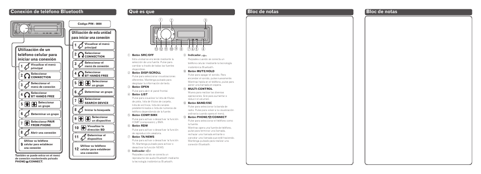 Pioneer DEH-600BT User Manual | Page 4 / 14