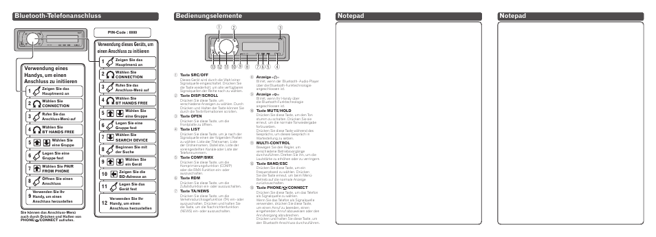 Pioneer DEH-600BT User Manual | Page 6 / 14